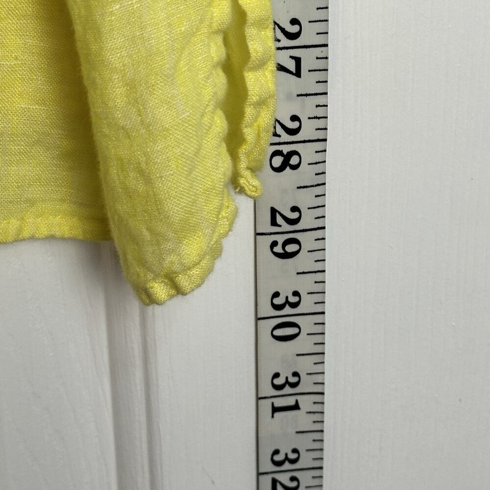 Talbots Irish Linen Yellow Sleeveless Tank Top Lagenlook Women’s Size XL - Picture 5 of 8